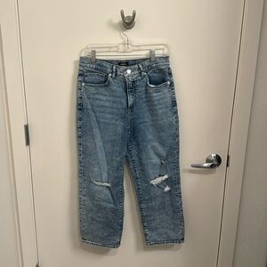 Express High-Rise Straight Ankle Jean - Size 10P